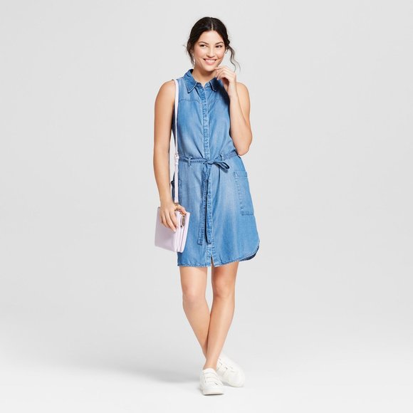 a new day Dresses & Skirts - NWT:A New Day Women’s Sleeveless Shirt Dress  Sz M